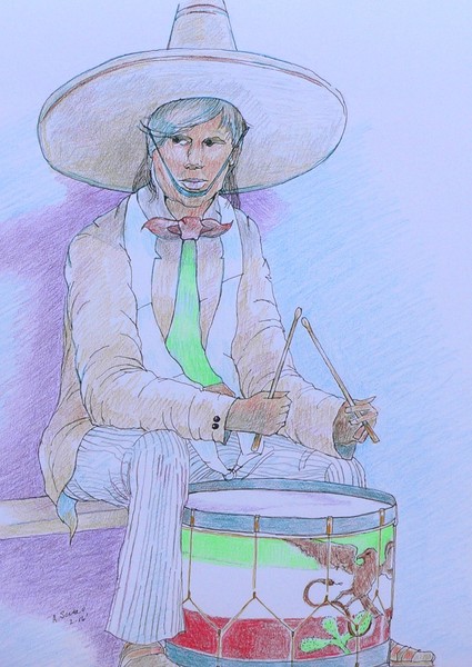 1916 mexican drummer