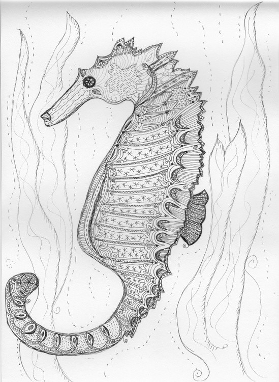 Fanciful seahorse