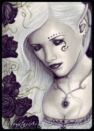 Black Rose Immortal ACEO