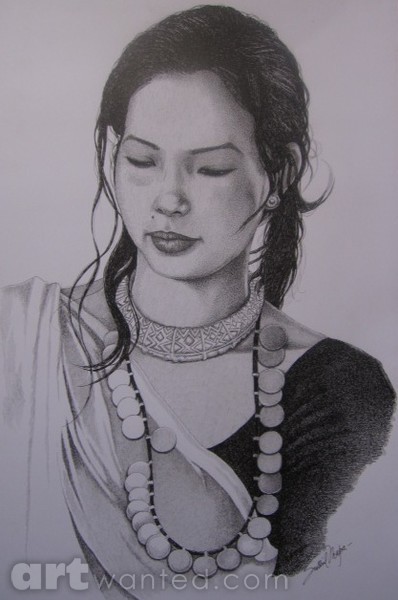 Tharu lady(Indigenous) from Western Nepal