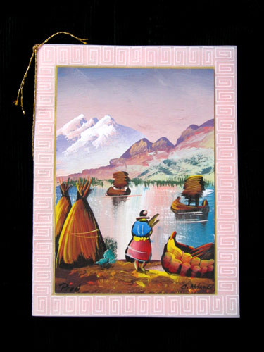 Peruvian pergamano card