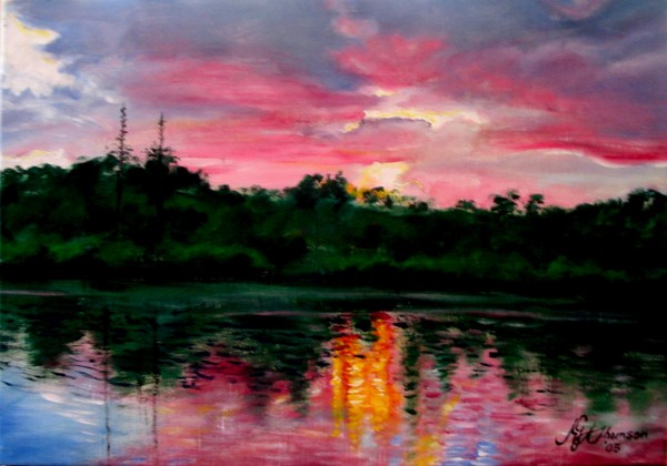 Sunset on The Lake