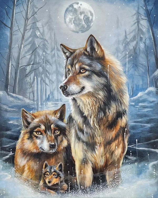 Wolf Magic wolfart wolfspirit wolffamily wolfartwork spiritofwolf spiritanimal animalspirit artlife 
