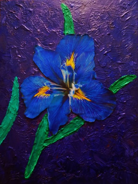 3D Blue Iris