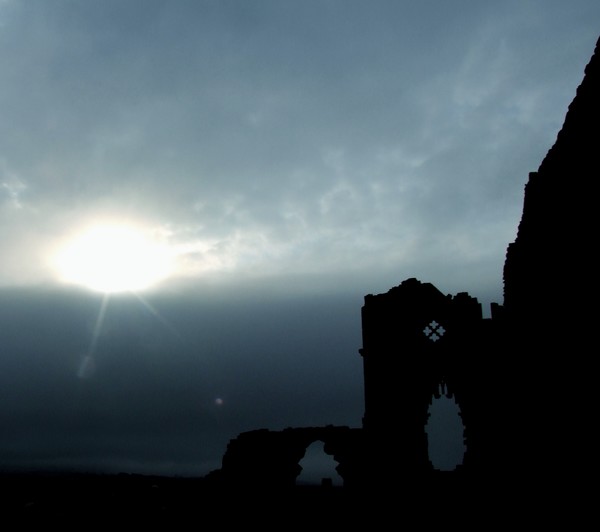 Whitby Abbey sillouete