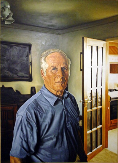 MY DAD, oil on pannel 180cm x 120cm