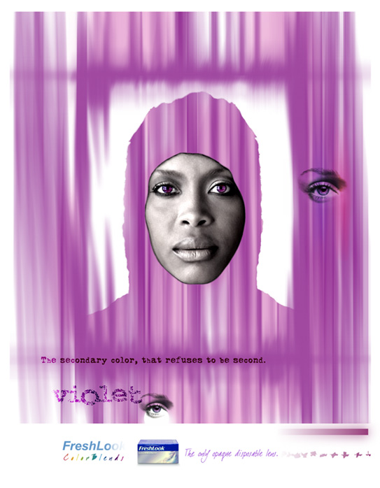 Fresh Look Ad 3: Violet ( Eryka Badu )