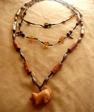 Ehtnic Tribal 3-Tiered Necklace