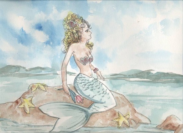 mermaid waiting
