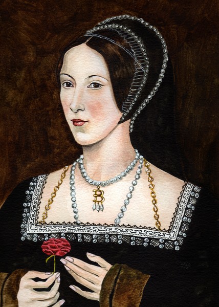 Anne Boleyn Rose Portrait