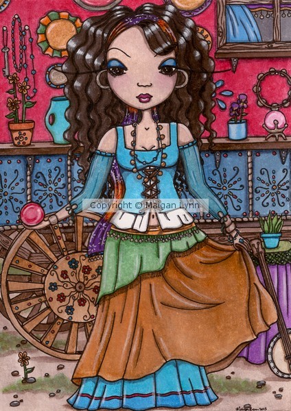 Lady Catarina, the Gypsy Fortune Teller