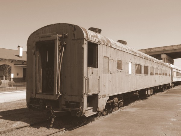 Old rail car in Meridian Ms