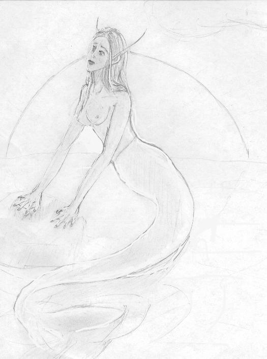 Pensive Mermaid