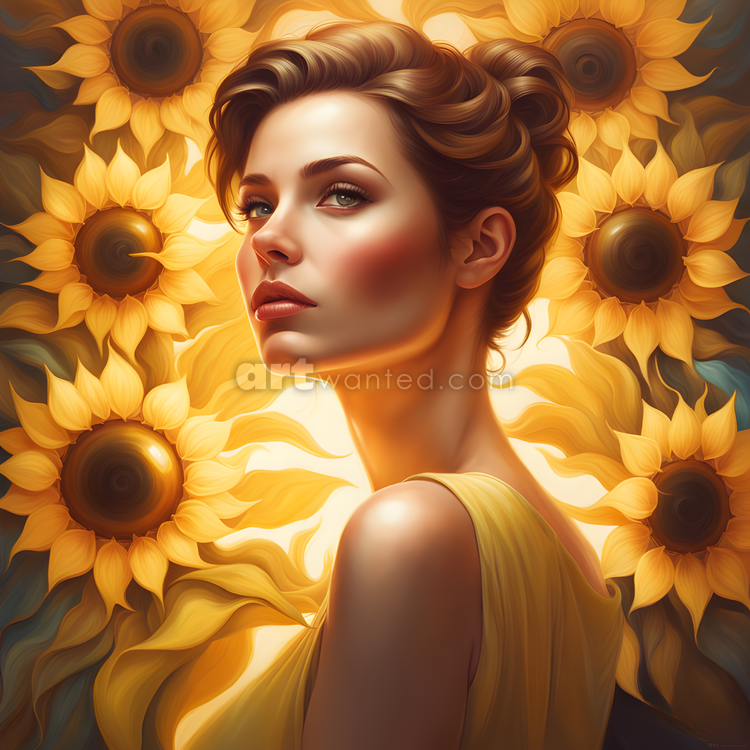 Woman And Sunflowers (serie)