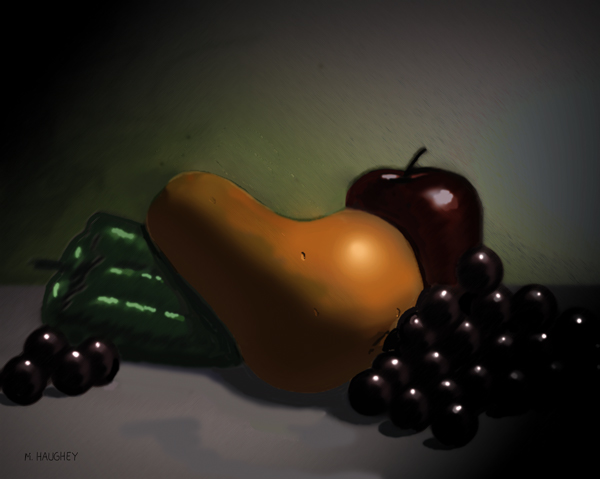 Squash with Grapes study