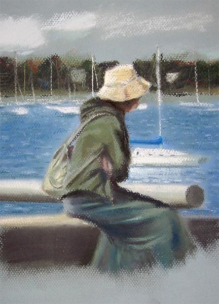 Woman at Town Dock