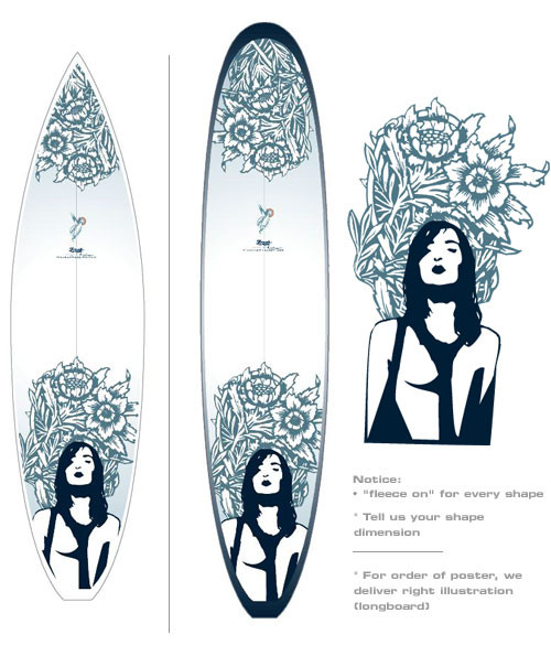 surboarddesign, flowerlady