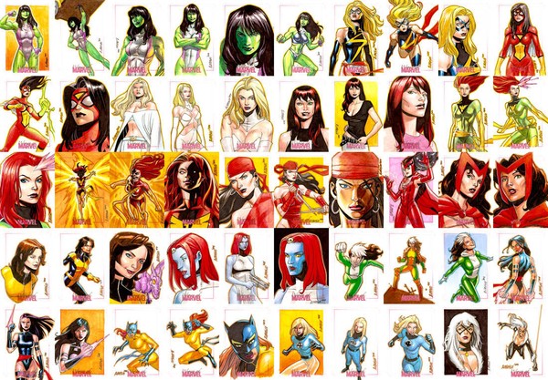 Women Of Marvel Sketch Cards Batch 1