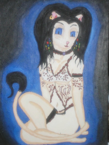 Catgirl in lengerie II
