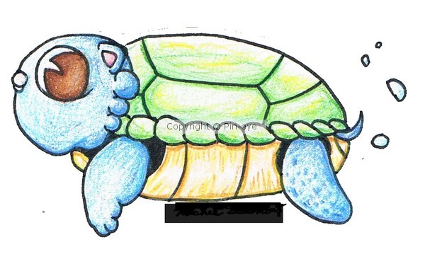 Color Pencil Turtlecat