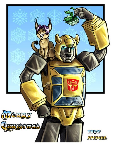 Merry Christmas From Cybercat n' Bumblebee!