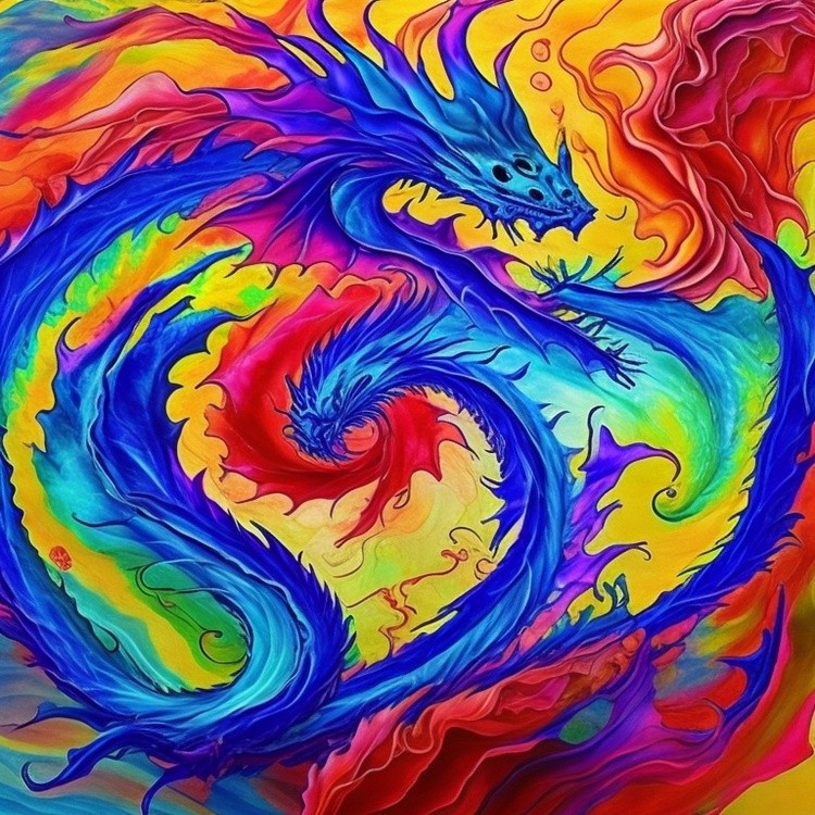A captivating swirl of oil and alcohol ink c 2