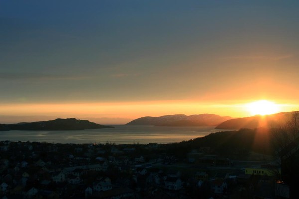 Sunrise in artic Norway