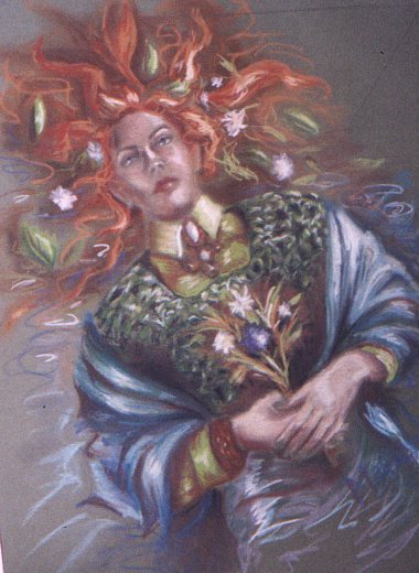 Ophelia in chalk