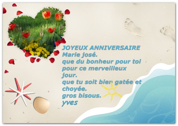 joyeux anniversaire MARIE JOSE