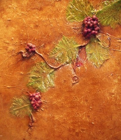Tuscany Grapes Wall Texture