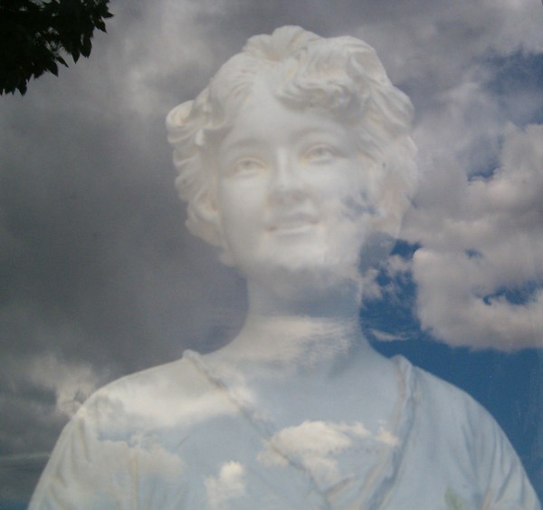 statue in the sky