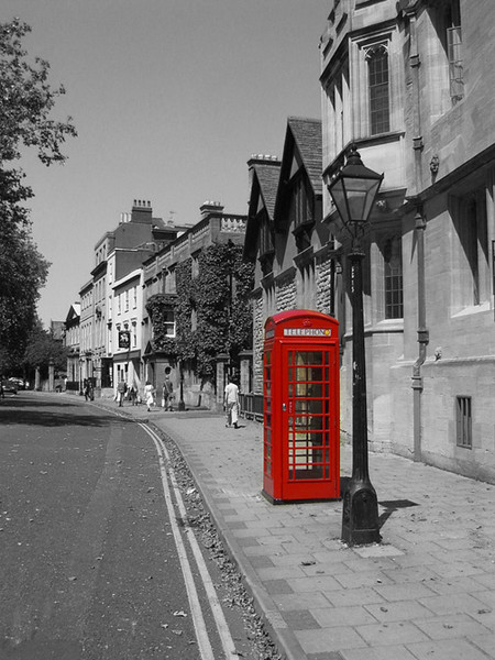 The red telephone box