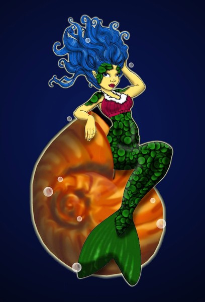 Mermaid On Sea Shell
