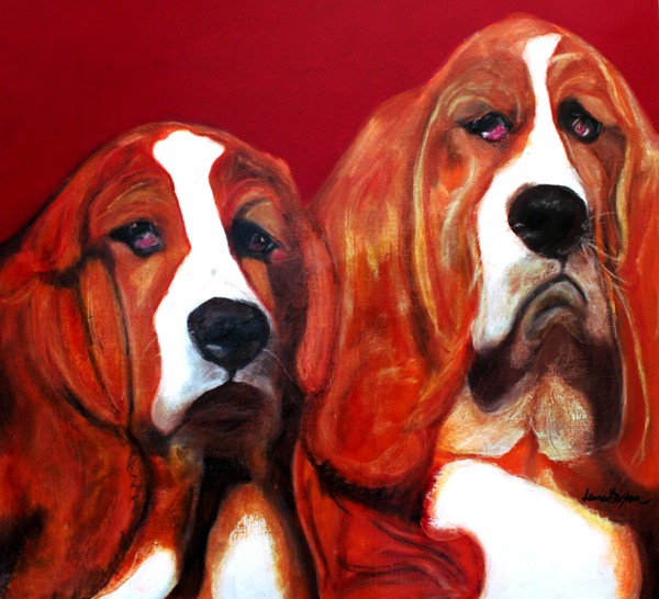 Basset Hound - Mia and Marcellus