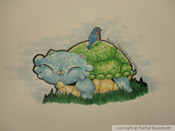 Relaxing Turtlecat