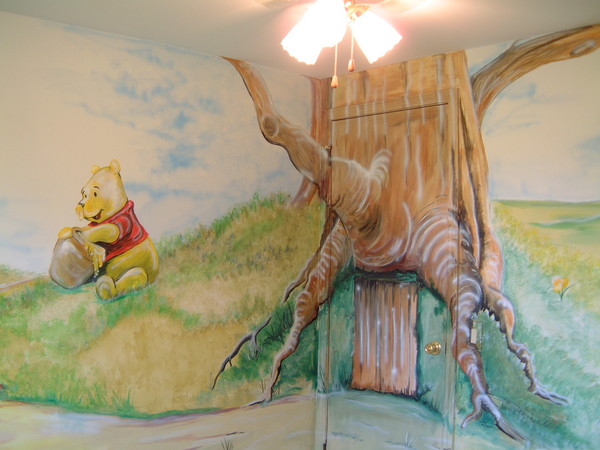 winne the pooh mural