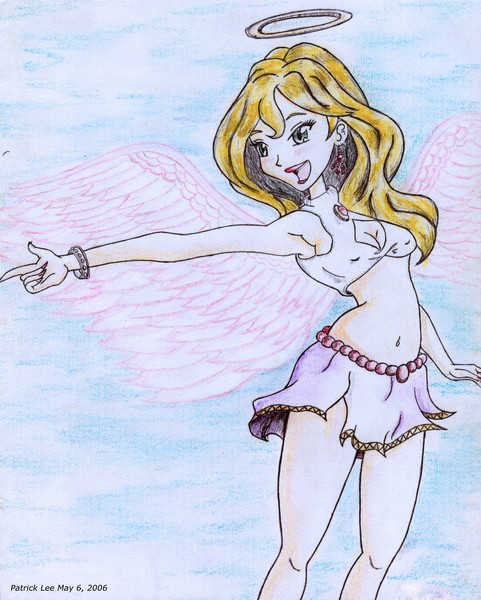 Cartoon manga angel