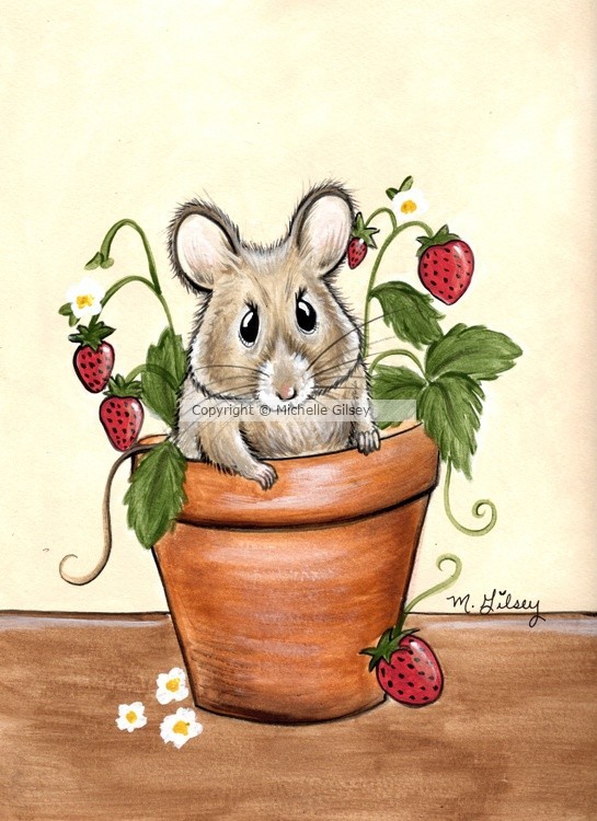 Potted Paws Strawberry Squeak 