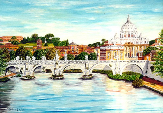 ROMA-San Pietro visto da Ponte Umberto 16-2000