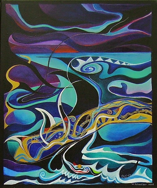 The singing of the Sirens Acrylic