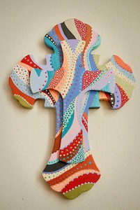 Large Double Layered Cross - SOLD