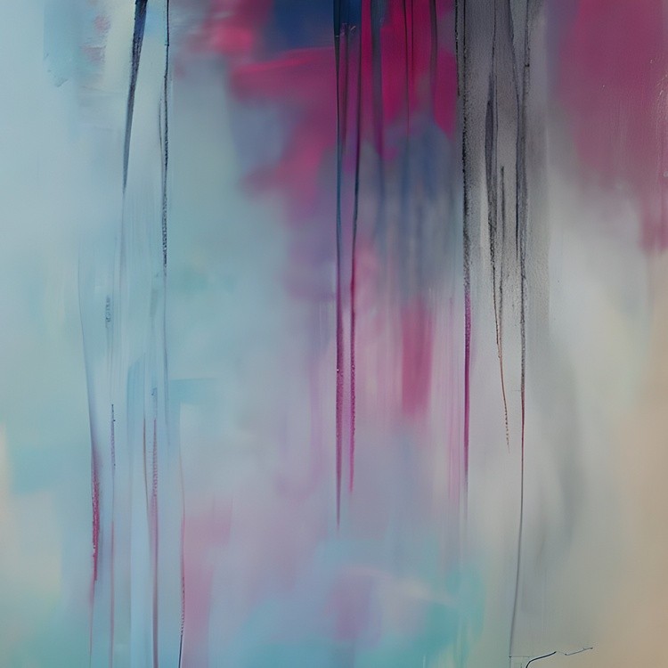 Blue and pink abstract streaks