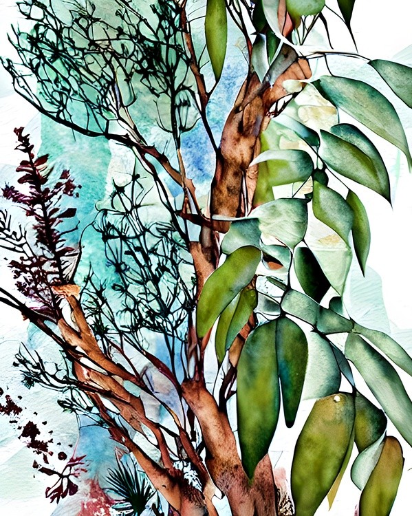 Watercolor botanical 
