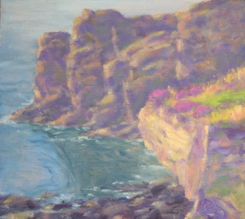 sunset cliffs,pembrokeshire
