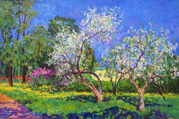 Blossoming Apple-trees