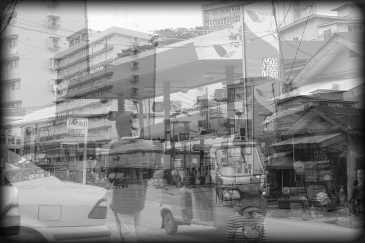 View in the Street of Lagos 