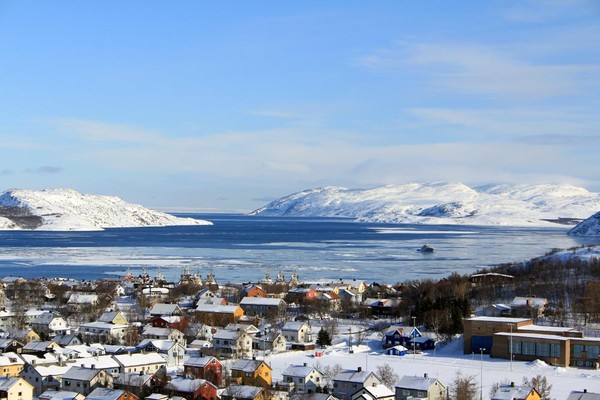 Arctic Kirkenes in North Norway 1 April 2013
