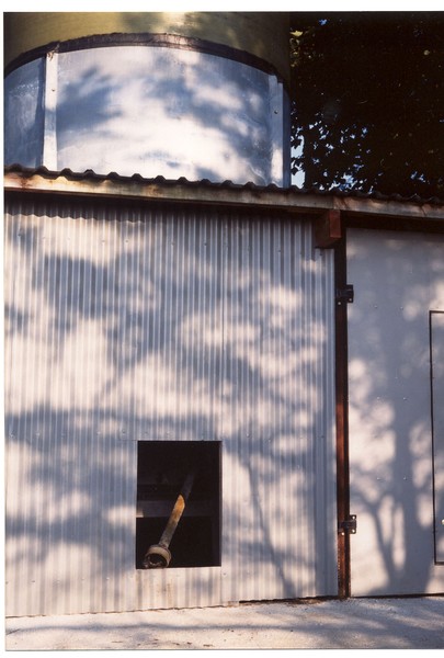 corrugated iron agricultural barn, mid wales