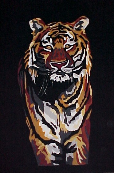 Tiger Textile Rug/Wall Hanging