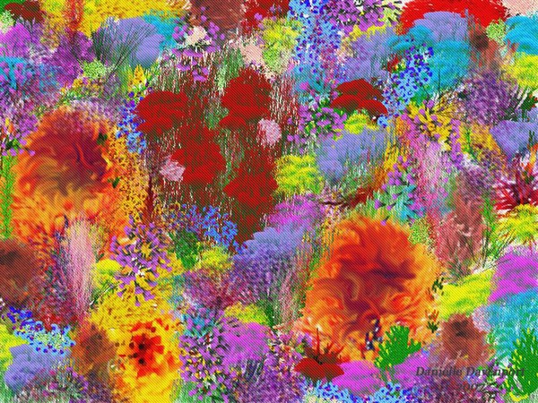 Abstract Flower Garden